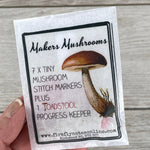 Firefly Notes ~ Mushroom Stitch Marker Pack