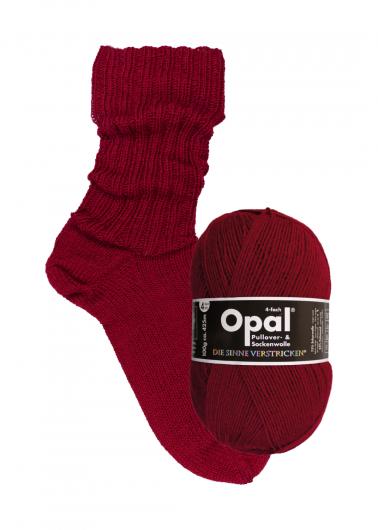 Opal ~ Solid Uni 4-ply 9939 Ruby Red