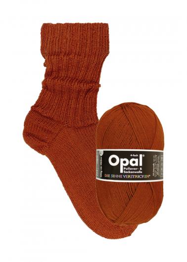 Opal ~ Solid Uni 4-ply 9941 Rust Brown