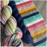 Freckled Whimsy ~ Yesteryear Self-Striping Sock Set